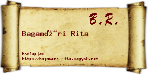 Bagaméri Rita névjegykártya